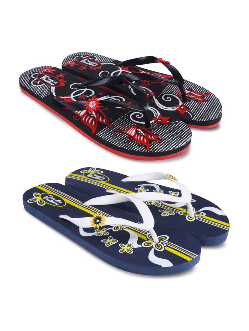 women printed slippers flip flop
