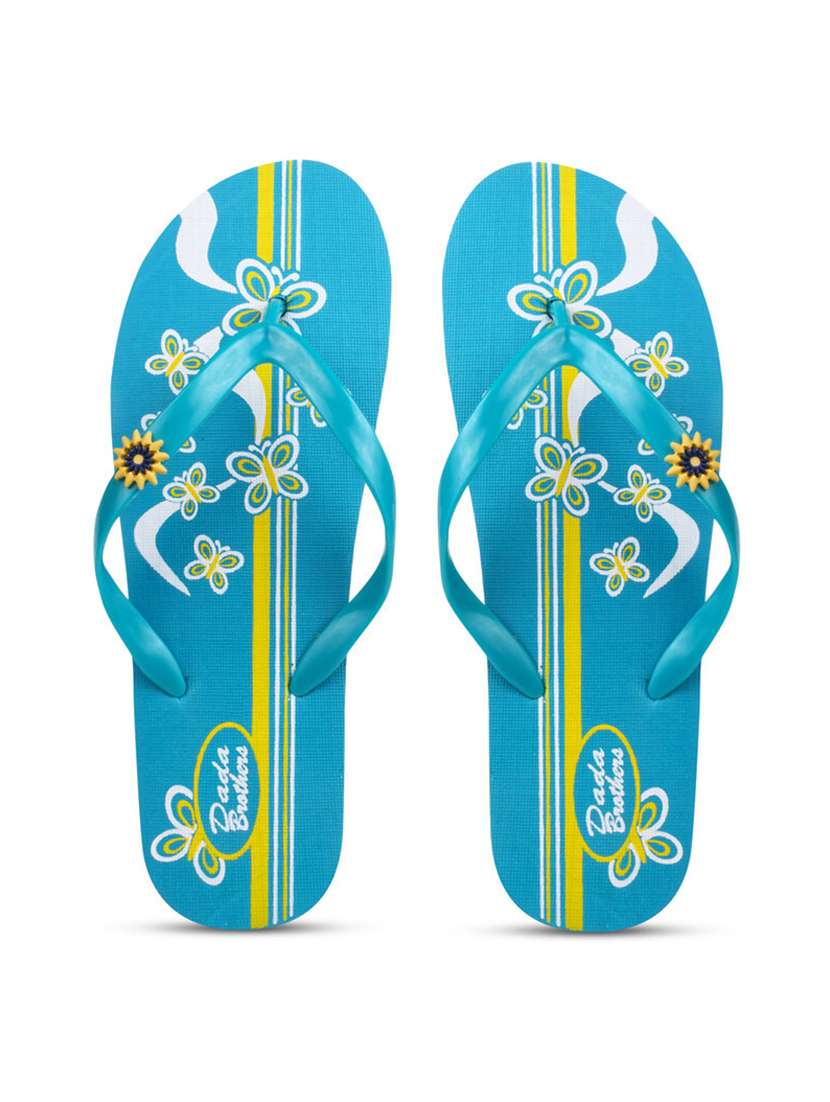 multi colored rubber slippers flip flops - 21099766 -  Standard Image - 3