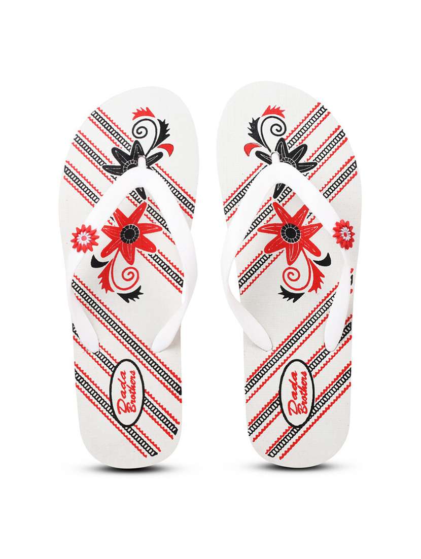 multi colored rubber slippers flip flops - 21099768 -  Standard Image - 3