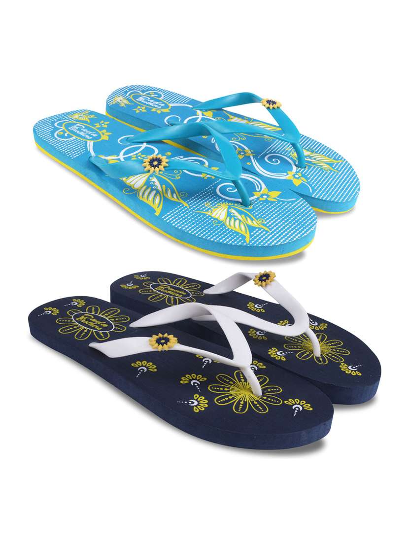 multi colored rubber slippers flip flops