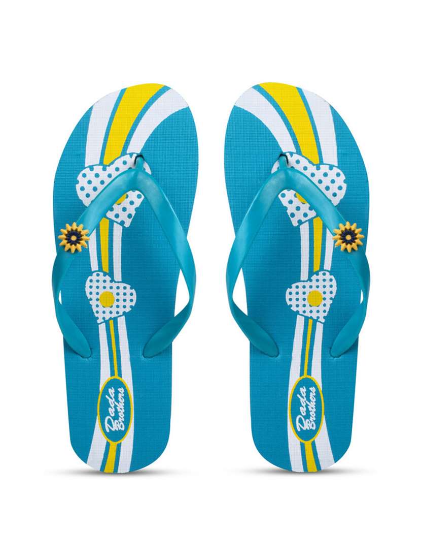 multi colored rubber slippers flip flops - 21099782 -  Standard Image - 3