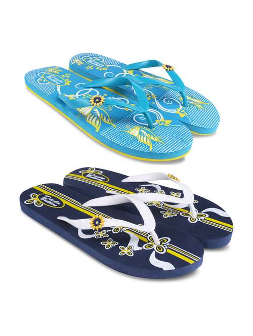 women printed slippers flip flop - 21099785 -  Standard Image - 0