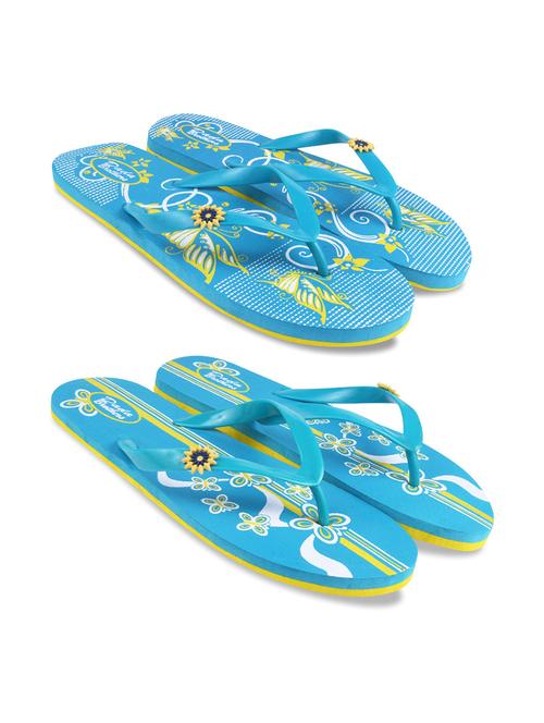 women printed slippers flip flop - 21099787 - Standard Image - 0
