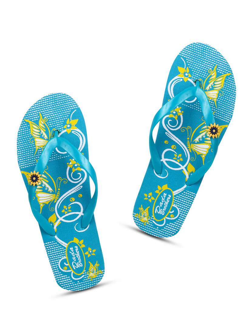 blue slippers flip flop