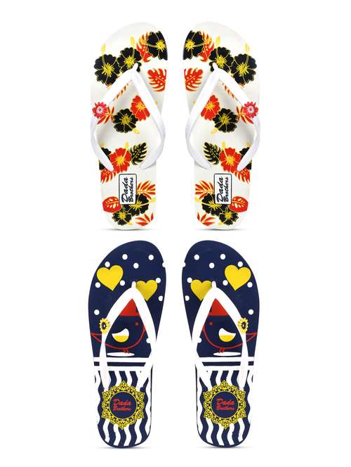 women pack of 2 multi colored slipper - 21099796 -  Standard Image - 0