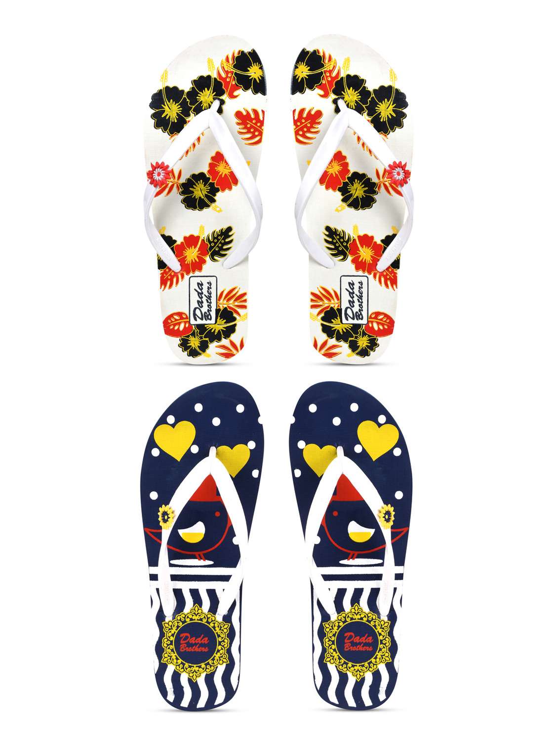 women pack of 2 multi colored slipper