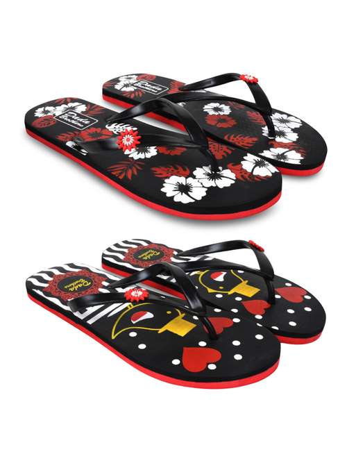 multi colored rubber slippers flip flops - 21099814 -  Standard Image - 0