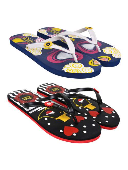 multi colored rubber slippers flip flops - 21099847 -  Standard Image - 0