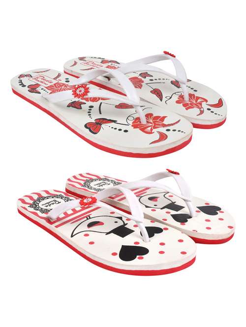 multi colored rubber slippers flip flops - 21099876 -  Standard Image - 0