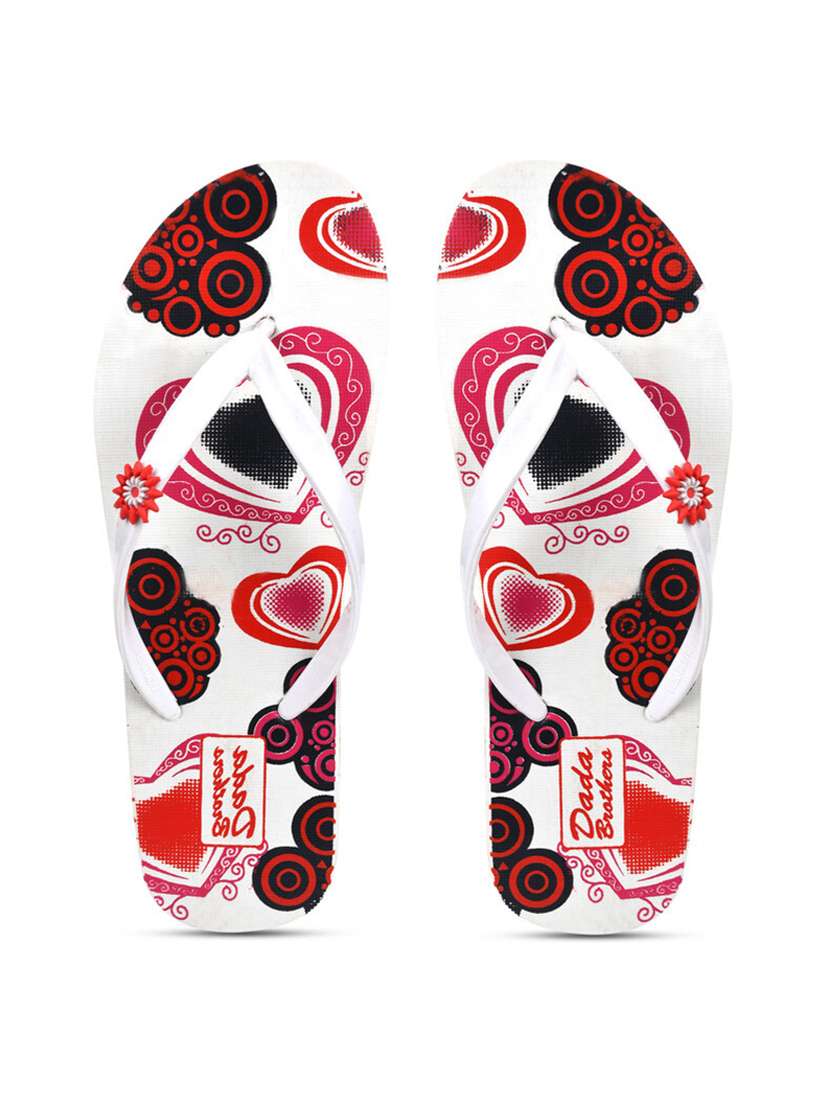 multicolored printed set of 2 slippers flip flop - 21099918 -  Standard Image - 3