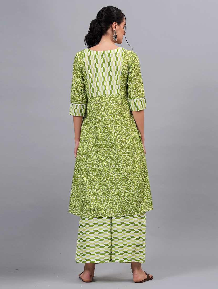 women printed kurta pant with dupatta set - 21100086 -  Standard Image - 3