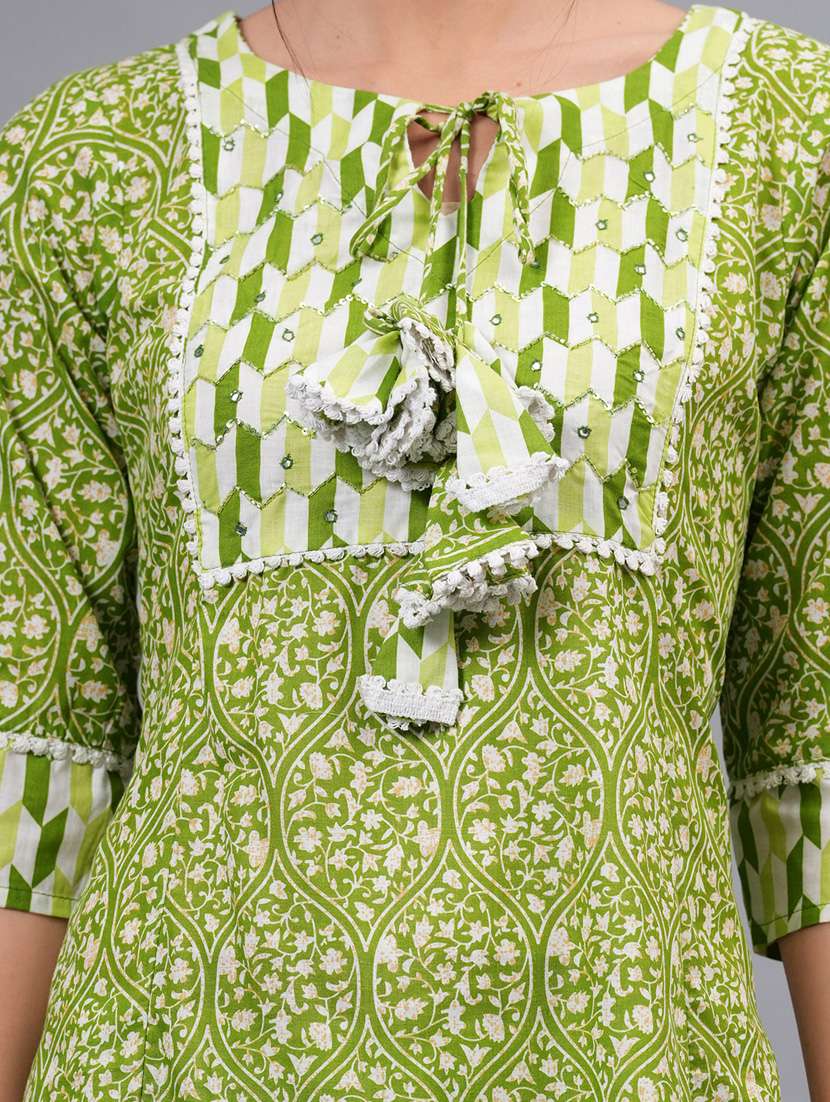 women printed kurta pant with dupatta set - 21100086 -  Standard Image - 5