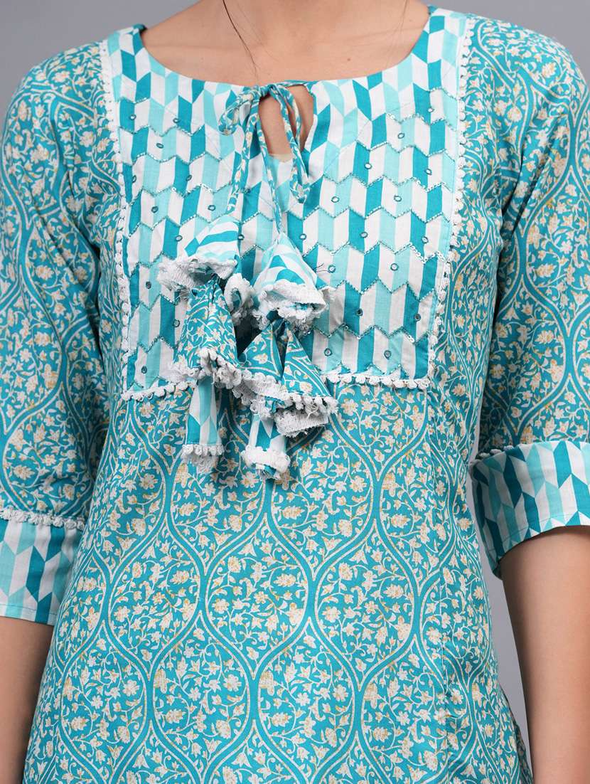women printed kurta pant with dupatta set - 21100088 - Standard Image - 5