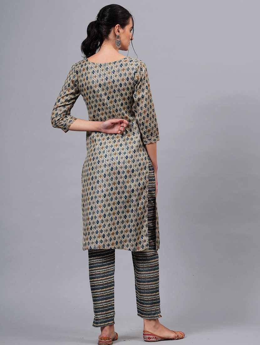 women printed kurta bottom with dupatta set - 21100092 - Standard Image - 3