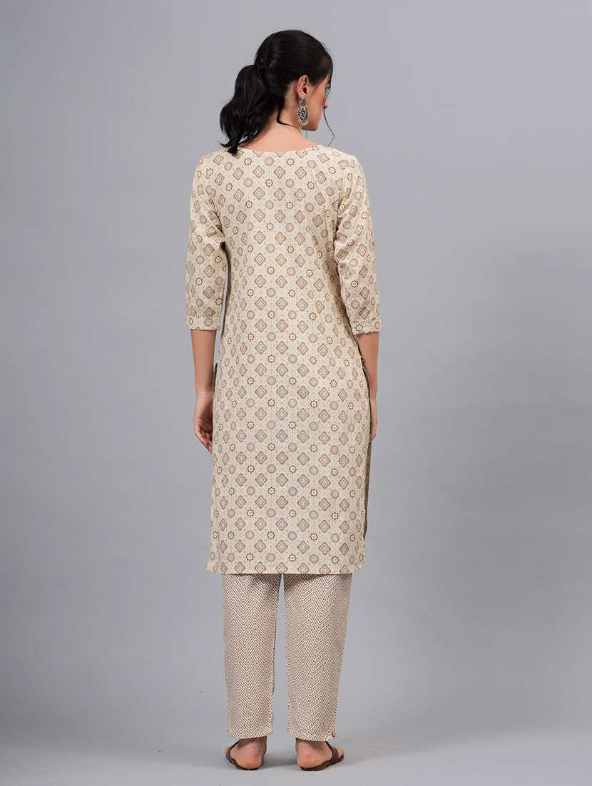 women printed kurta bottom with dupatta set - 21100111 - Standard Image - 3