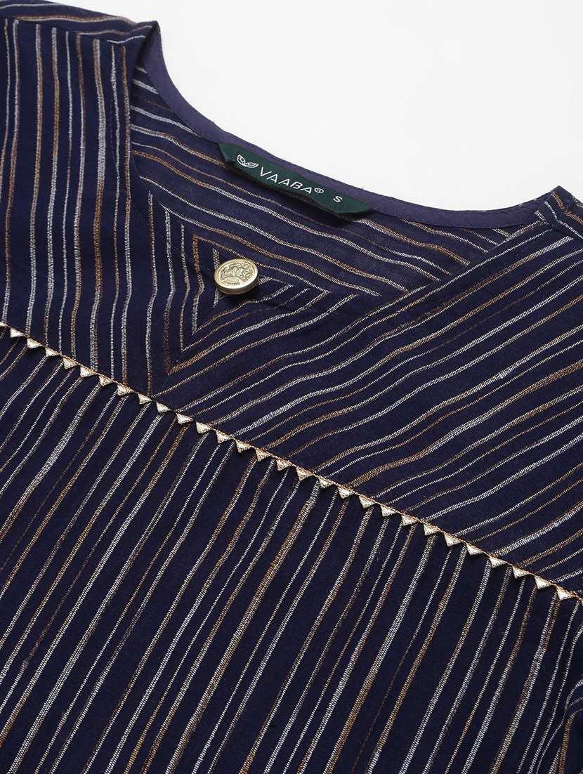 women blue kurta pant set with dupatta - 21100751 -  Standard Image - 5