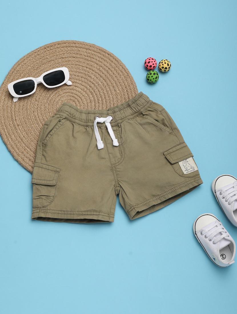 kids mid rise denim shorts - 21101707 - Zoom Image - 0