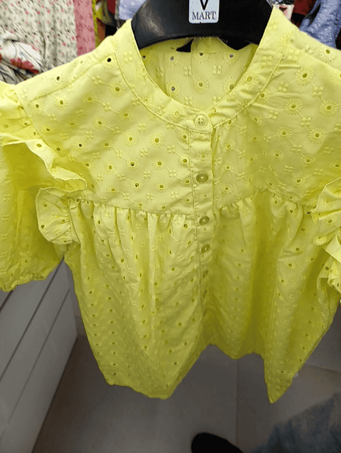 light yellow polyester top - 21101740 - Zoom Image - 0
