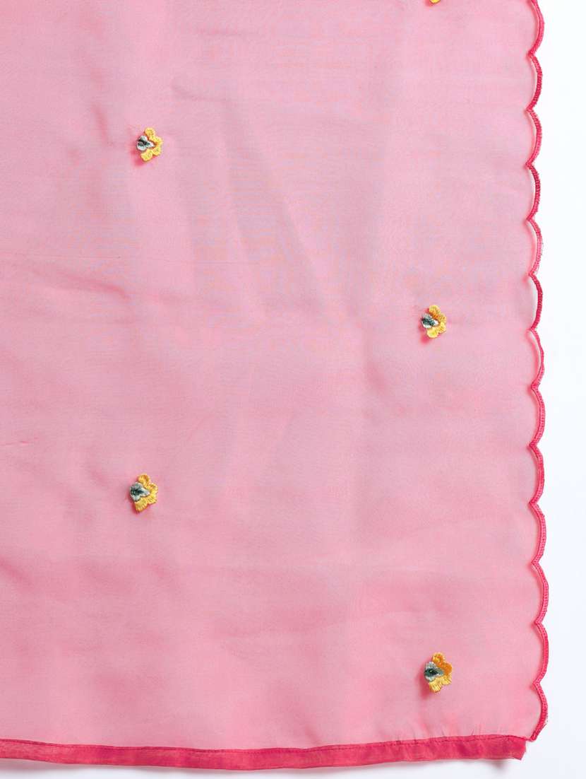 women three quarter sleeve kurta pant with dupatta set - 21102156 -  Standard Image - 5