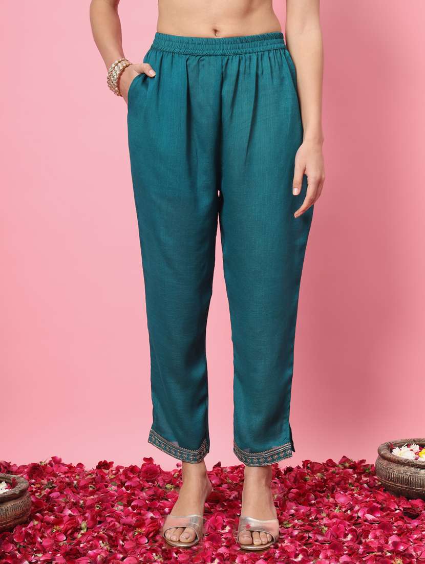 women embroidered kurta bottom with dupatta suit set - 21102210 -  Standard Image - 3