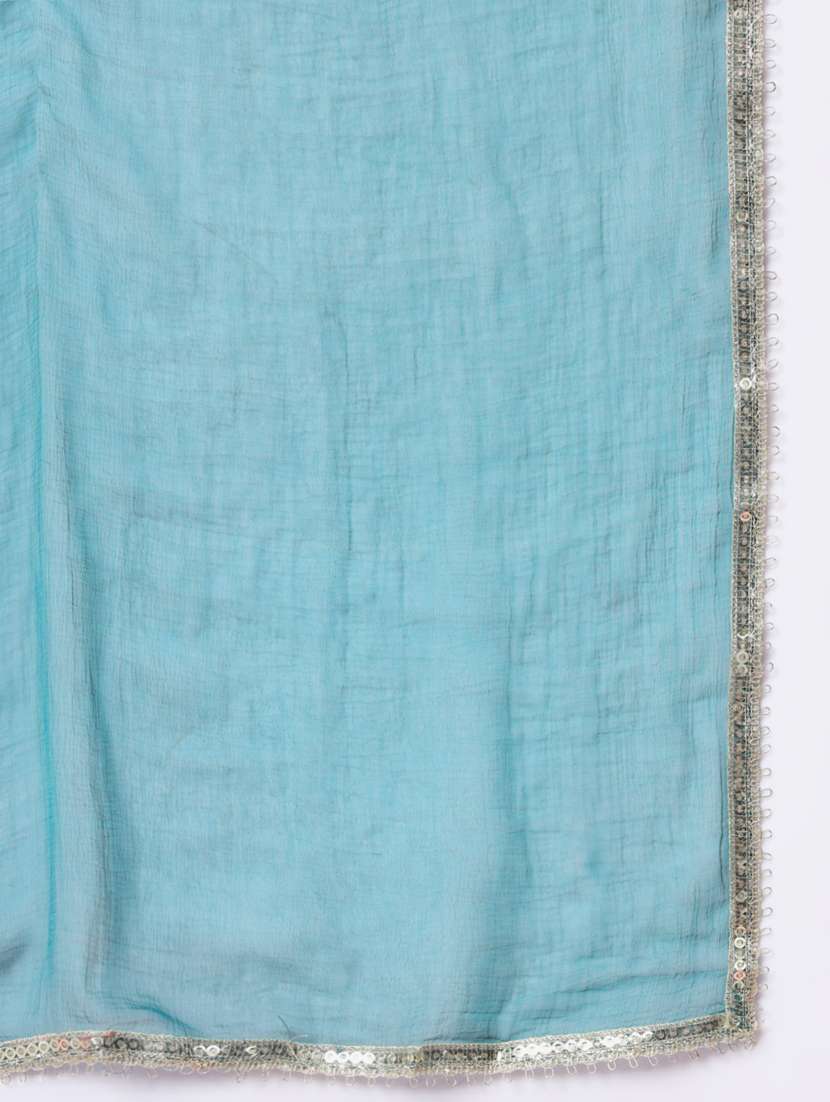 women embroidered kurta bottom with dupatta suit set - 21102210 -  Standard Image - 5