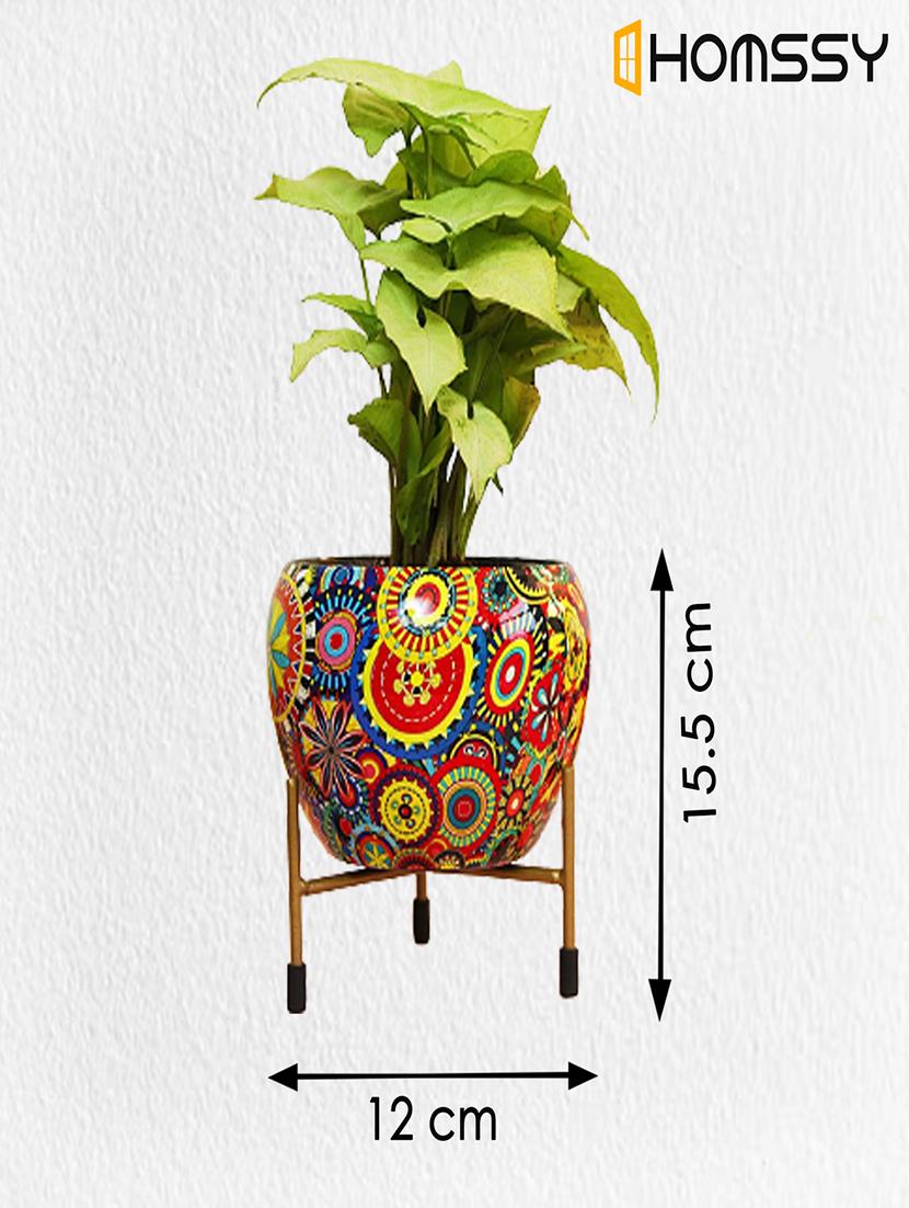 pack of 2 multi colored home decor pot - 21102219 - Standard Image - 5