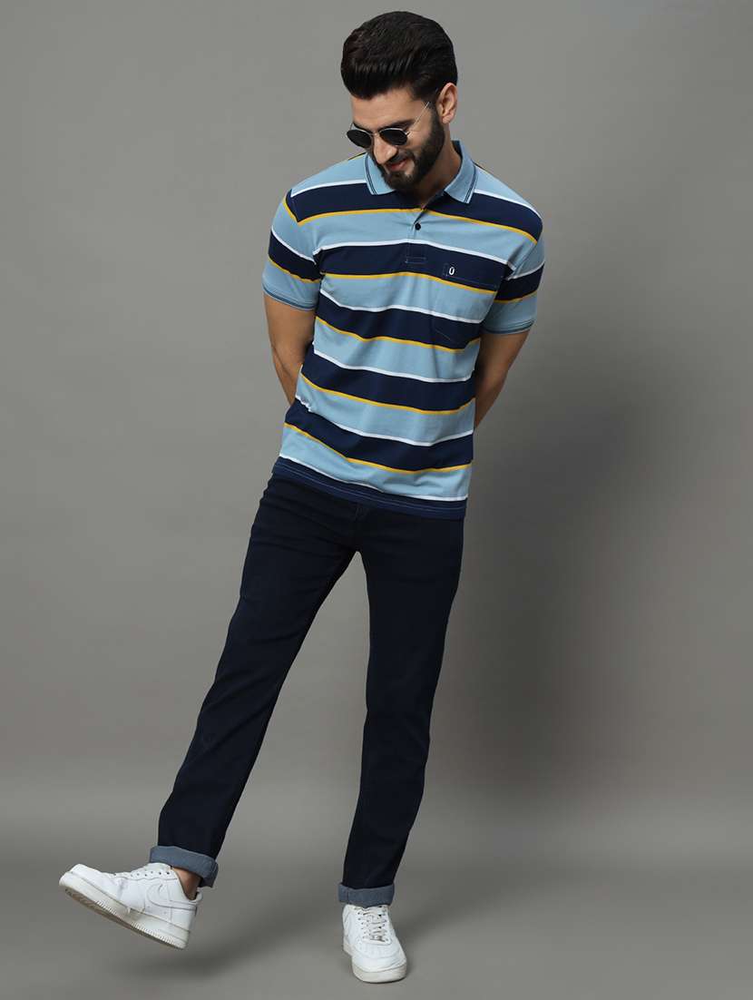 men striped polo t-shirt - 21102255 - Standard Image - 3