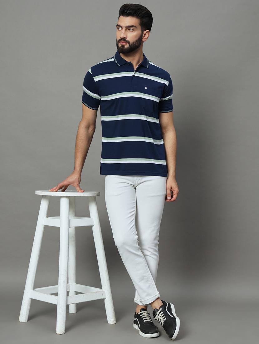 men striped polo t-shirt - 21102263 - Standard Image - 3