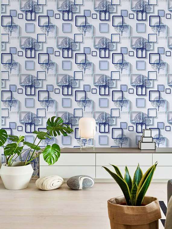 multi coloured printed wallpaper