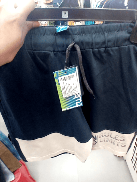 charcoal grey cotton single jersey shorts & three fourth - 21102675 - Zoom Image - 0