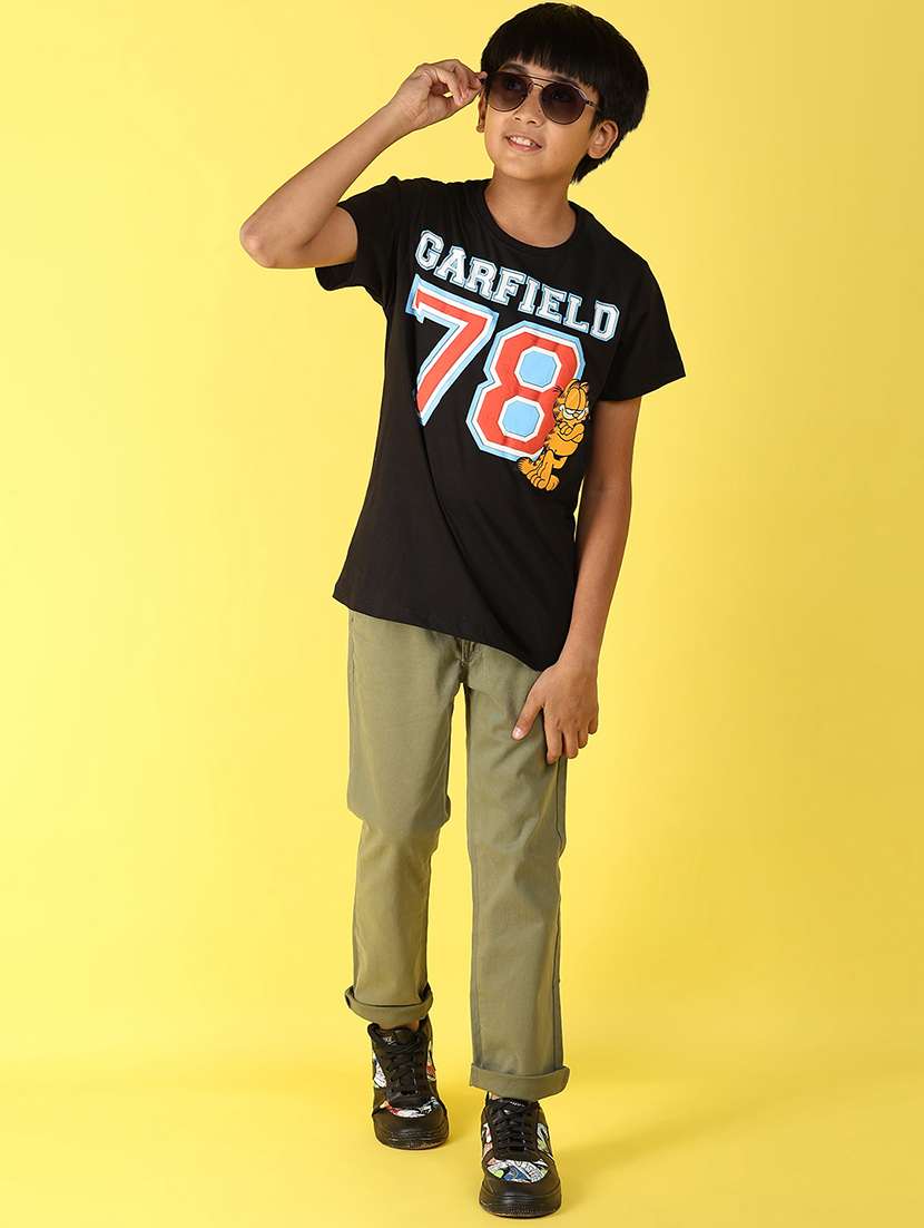 women olive cotton casual chinos - 21102838 -  Standard Image - 5