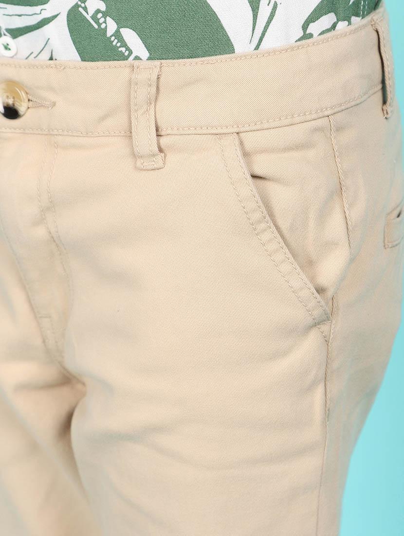 beige cotton chinos trouser - 21102840 - Standard Image - 5