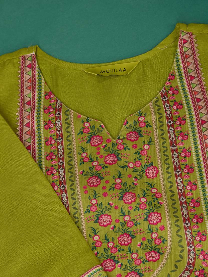 women placement print kurta pant with dupatta set - 21102908 - Standard Image - 5