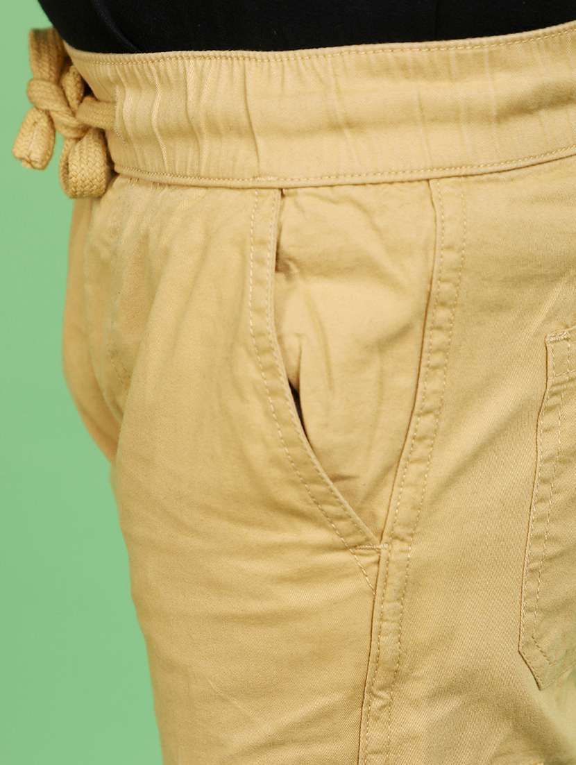 boys regular fit solid casual cargo - 21103203 -  Standard Image - 5