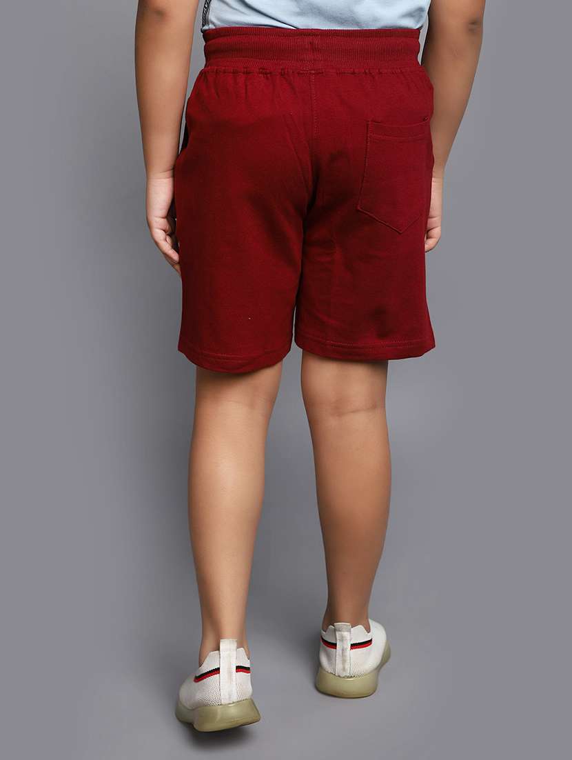 boys solid casual shorts - 21103223 -  Standard Image - 3