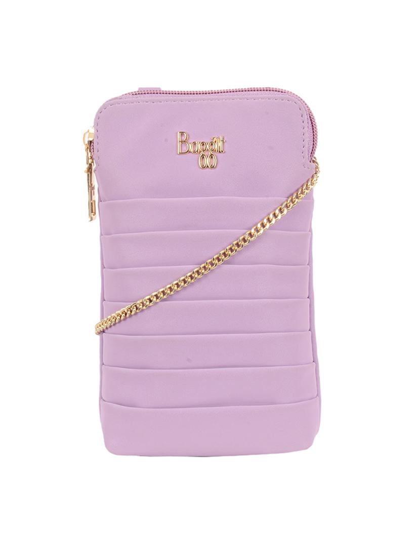 solid lavender detailed sling bag - 21103299 - Zoom Image - 0