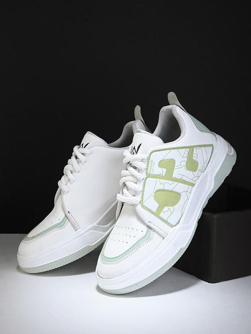 men white lace up sneaker - 21104034 - Standard Image - 0