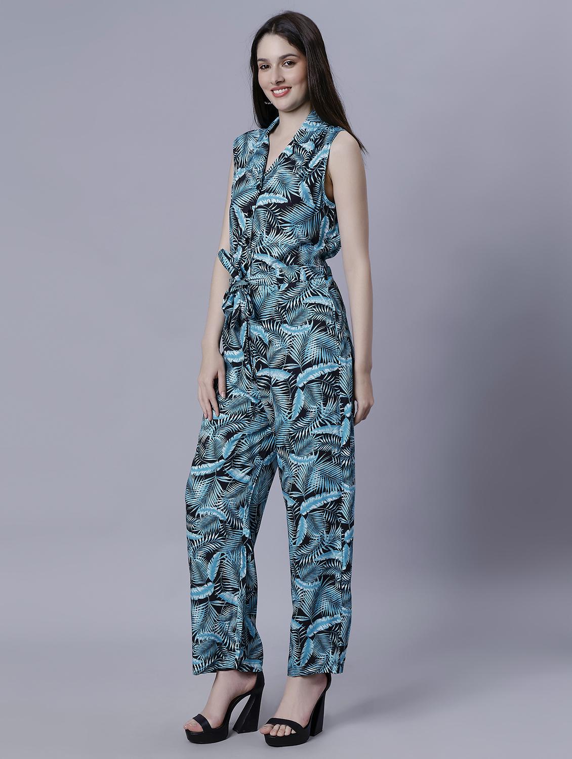 women lapel collar full length jumpsuit - 21104207 - Standard Image - 3
