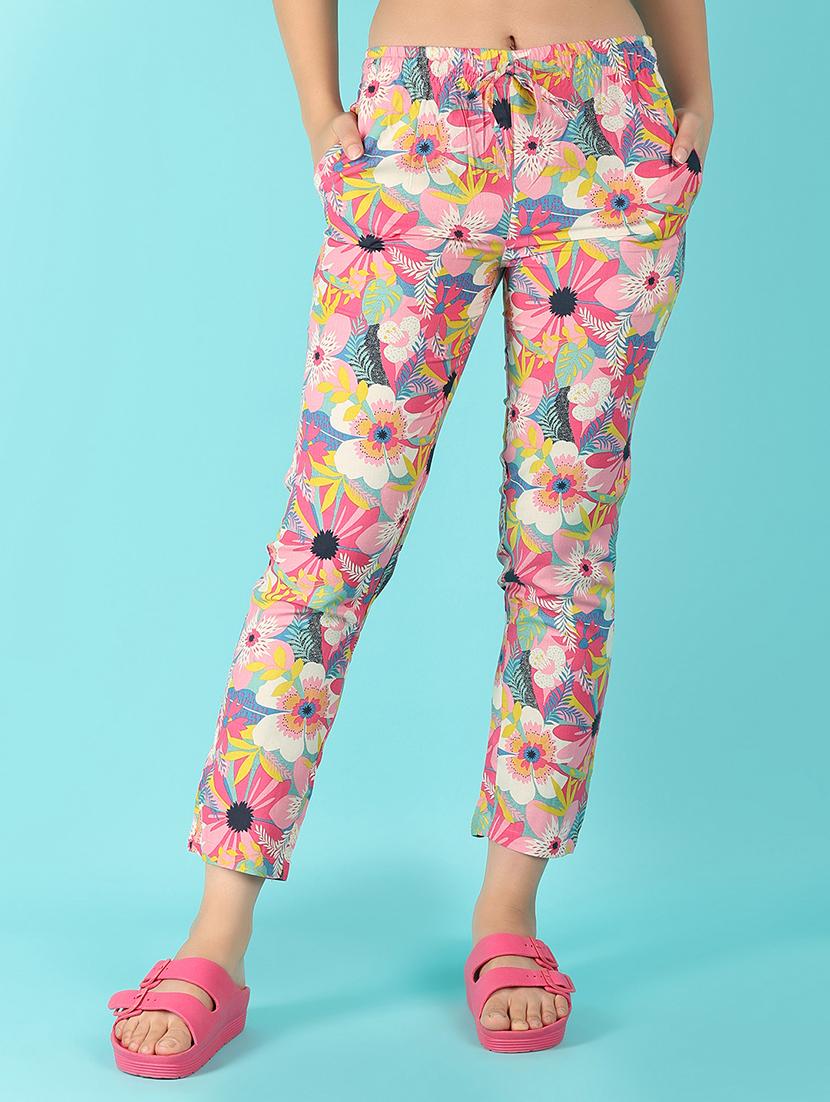 women multi coloured rayon pajama - 21104321 -  Zoom Image - 0