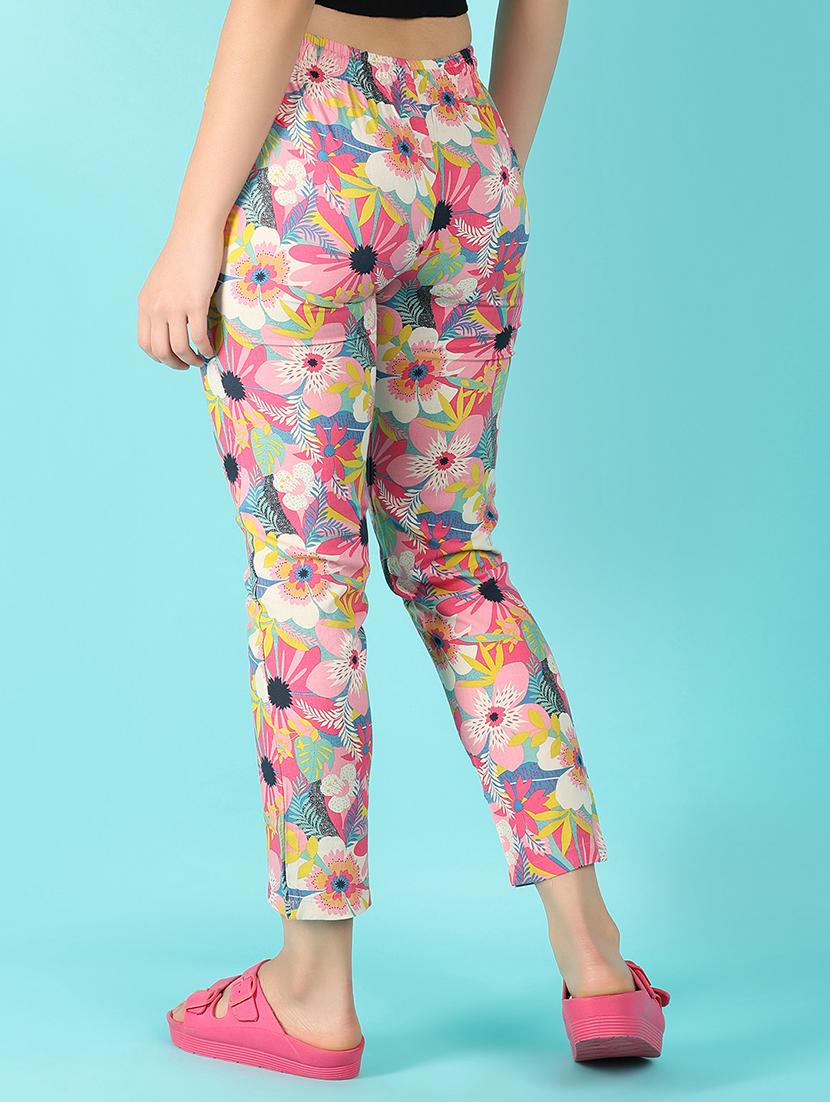 women multi coloured rayon pajama - 21104321 - Standard Image - 3
