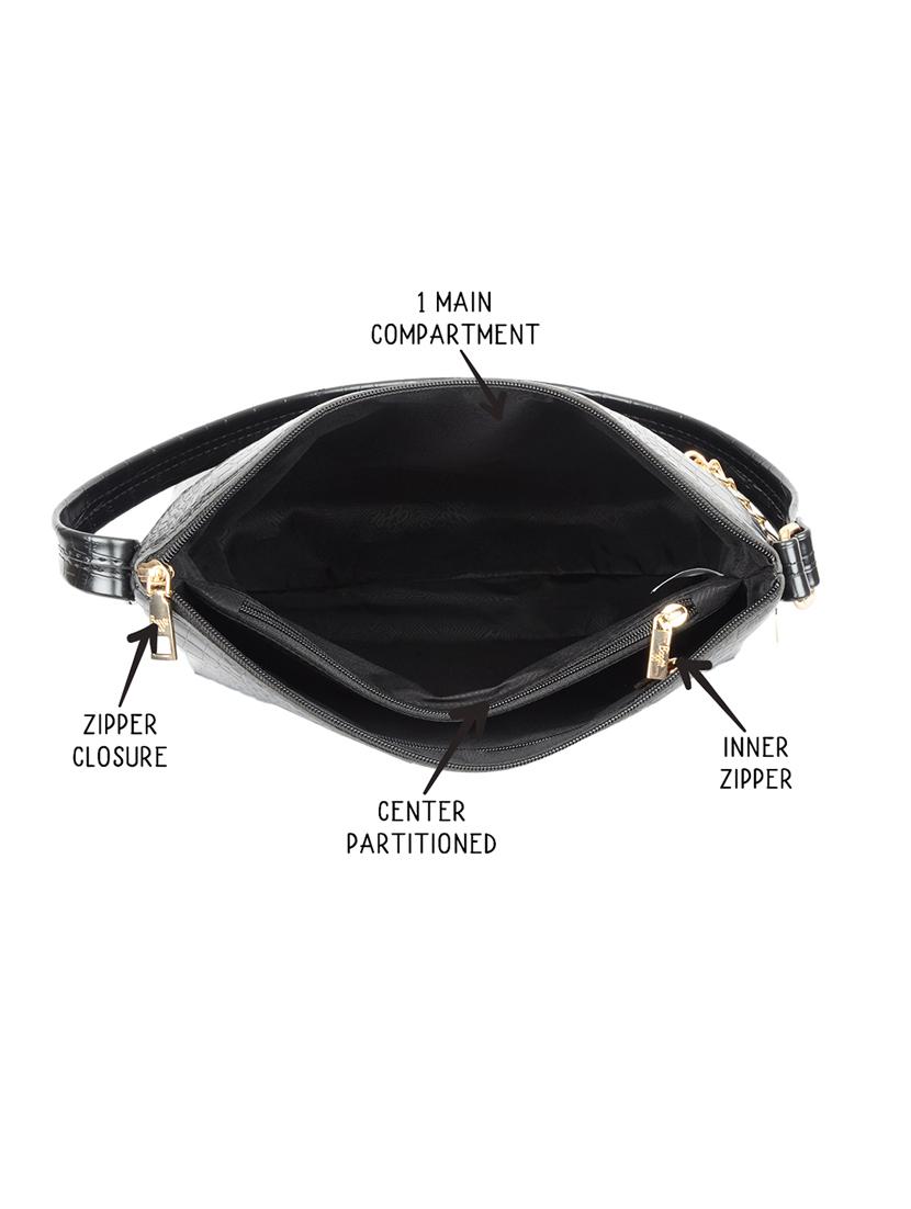 solid black detailed tote bag - 21104497 - Standard Image - 3