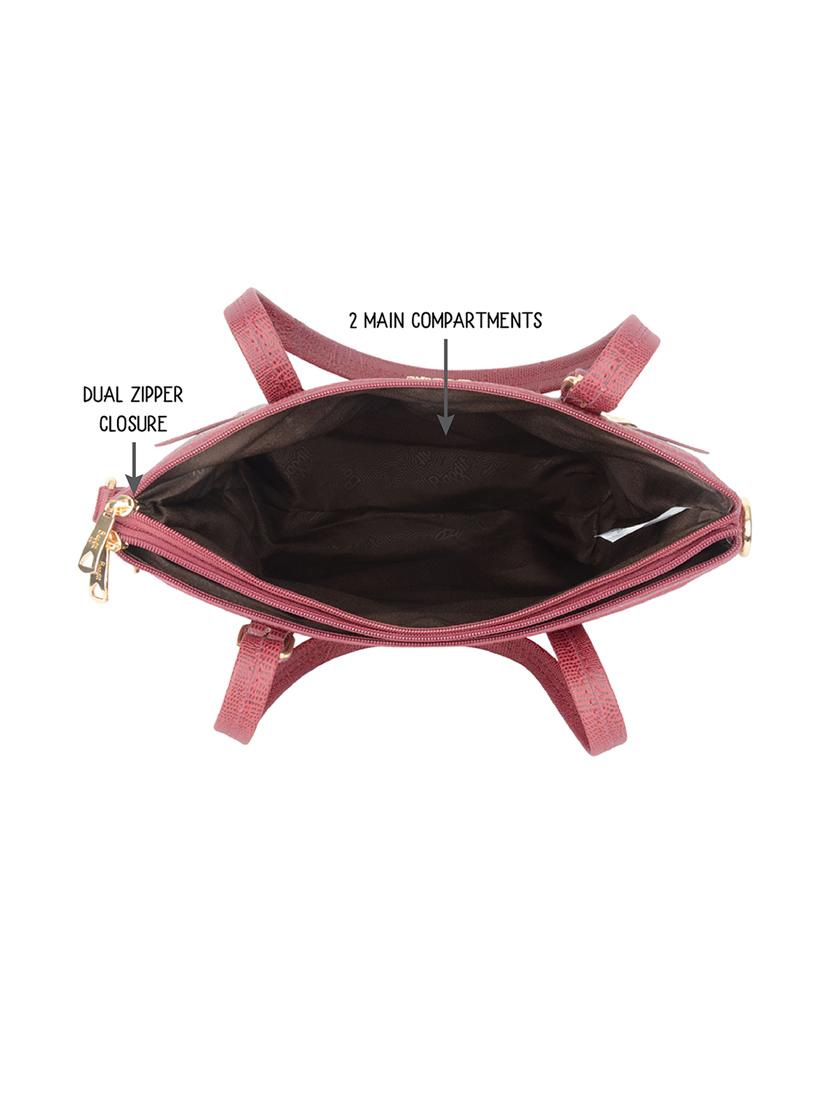 solid maroon detailed tote bag - 21104506 - Standard Image - 3