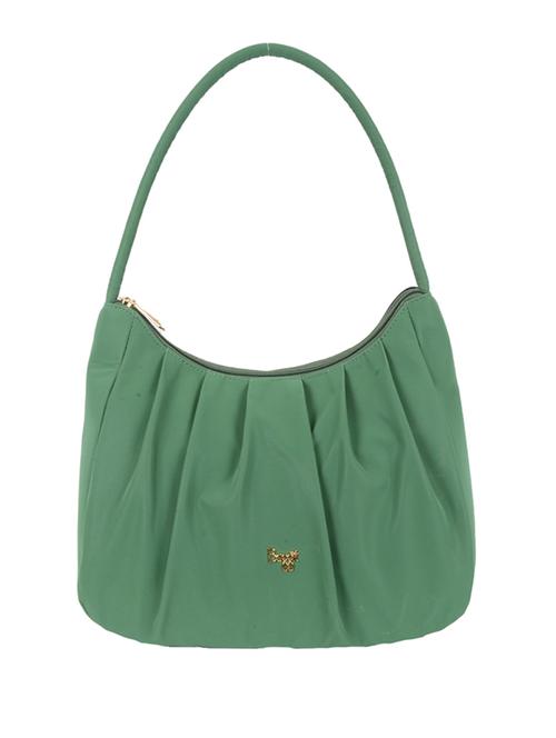 solid green detailed hobo bag - 21104537 - Standard Image - 0