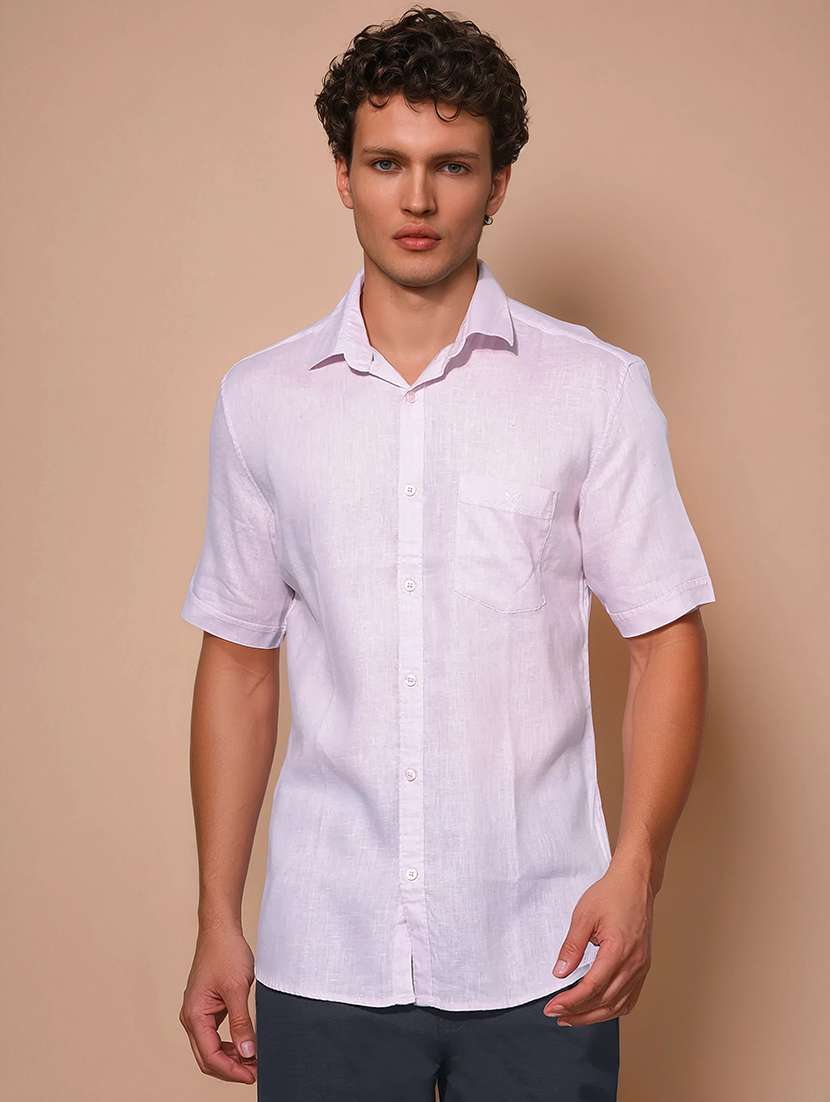 crimsoune club men's rosewater linen shirt - 21109012 - Zoom Image - 0