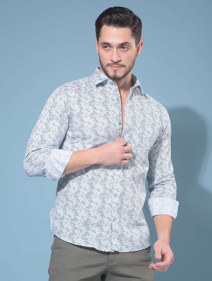 men collared long sleeve casual shirt