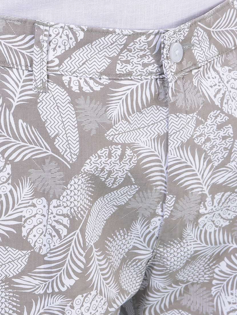 white printed mid rise boxer - 21109403 -  Standard Image - 5