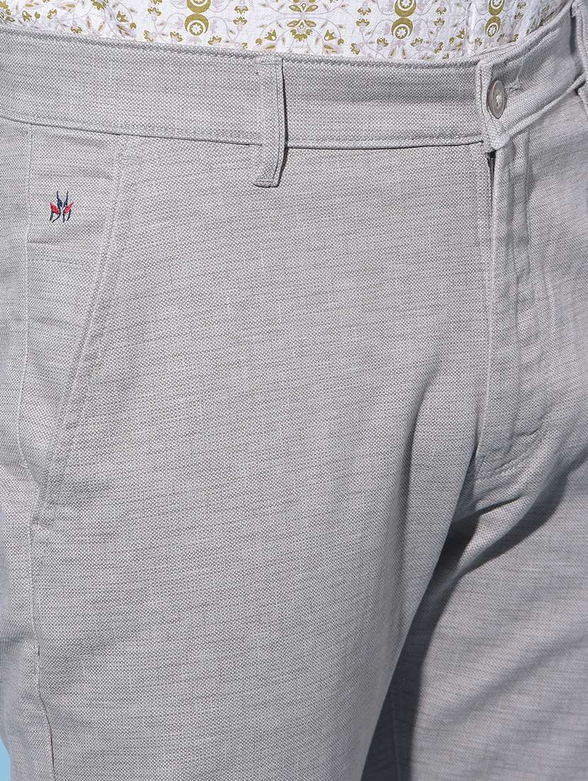 men mid rise chinos casual trouser - 21109550 - Standard Image - 5