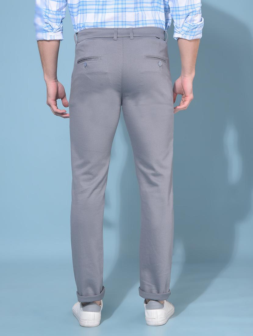 men mid rise chinos casual trouser - 21109590 - Standard Image - 3