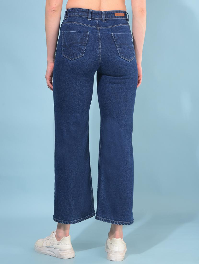women solid plain bootcut jean - 21110019 - Standard Image - 3