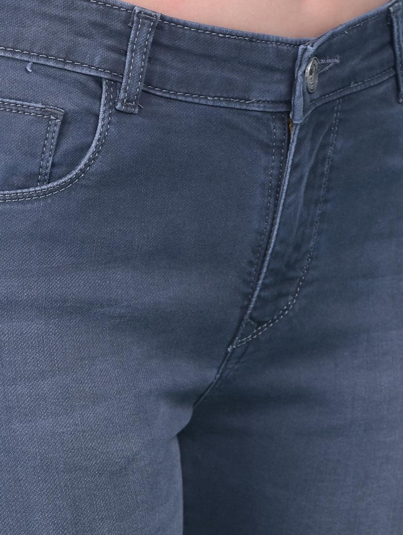 women solid plain bootcut jean - 21110023 - Standard Image - 5